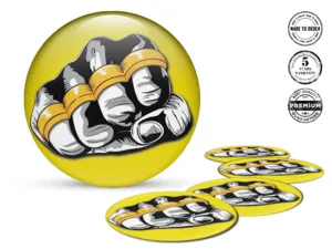 Rim decals for cars Drift Edition High-End Dome Badges